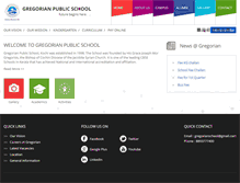 Tablet Screenshot of gregorianpublicschool.org